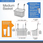 Spectrum Medium Cabinet Door Wire Basket Grid Over Cabinet Organizer Bronze - Image 5