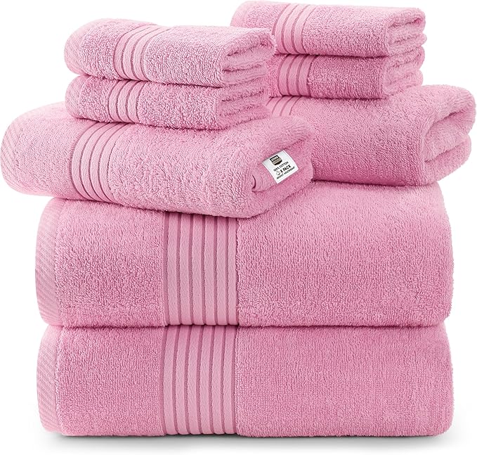 Utopia Towels 8 Piece Premium Towel Set, 2 Bath, 2 Hand, and 4 Washcloths by UTOPIATOWELS