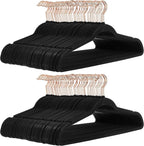 Amazon Basics Slim Velvet Non-Slip Space Saving Suit Clothes Hangers, Closet by AmazonBasics