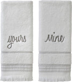 SKL Home Yours & Mine Hand Towel Set by SKLHomebySaturdayKnightLtd
