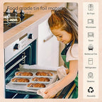 50 PACK Mini Cake Pans with Lids and Spoons, Rectangular Aluminum Foil Bread Pan - Image 4