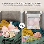 2Pcs Mesh Laundry Bags for Delicates w/Hooks, Hanging Durable Laundry Mesh Wash - Image 2