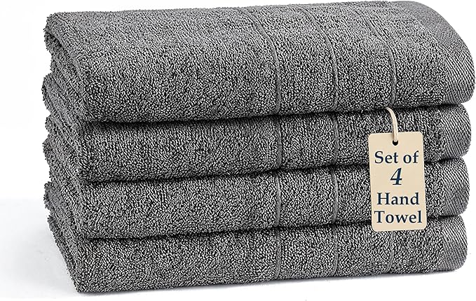 CASA PLATINO Hand Towels for Bathroom by CasaPlatino