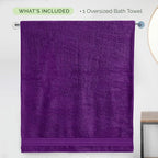 Elegant Comfort Three Line Popcorn Extra Large Luxury Bath Towel - Image 5