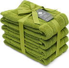 100% Cotton Terry Dish Towels, 4 Pack Plain, 16 x26 Inches, Super Soft and by Ecotribe