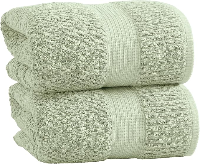 NY Loft 100% Cotton 2 Pack Bath Sheet Towel Set | Extra Large Bath Towel Set of by NYLoft