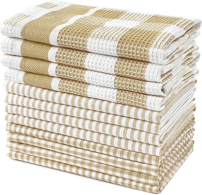 LANE LINEN 100% Cotton Kitchen Dish Cloths, Ultra Soft Absorbent Quick Drying by LaneLinen