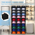 VAESIDA Hat Rack for Closet, 10 Shelf Hanging Hat Organizer for Baseball Caps - Image 2