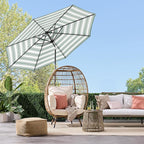 Best Choice Products 10ft Solar Polyester LED Lighted Patio Umbrella w/Tilt Adjustment and UV-Resistant Fabric - Image 2