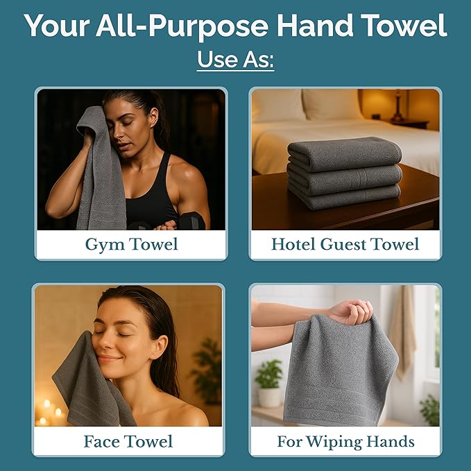 CASA PLATINO Hand Towels for Bathroom - Image 4