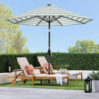 Best Choice Products 10ft Solar Polyester LED Lighted Patio Umbrella w/Tilt Adjustment and UV-Resistant Fabric - Image 3