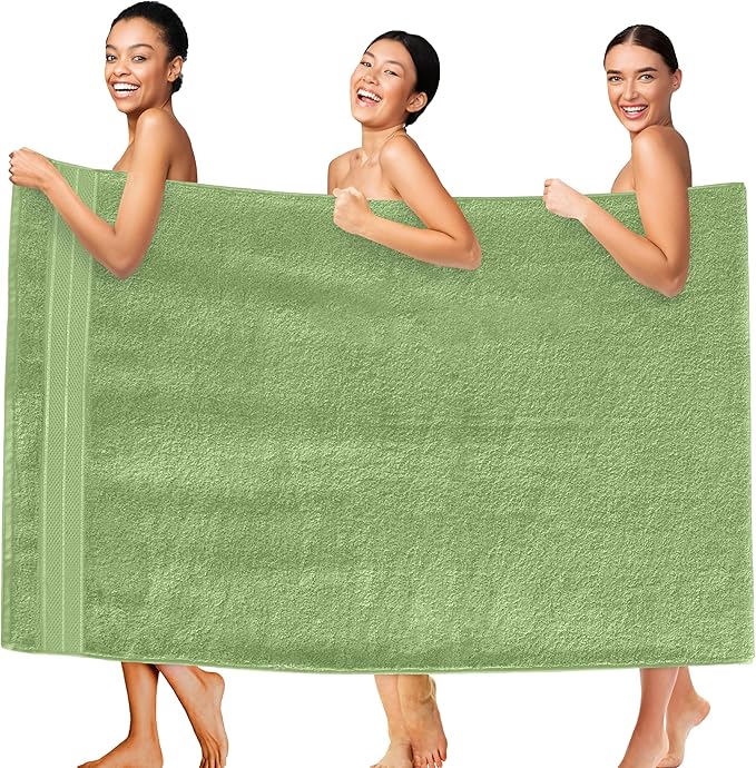 Elegant Comfort Three Line Popcorn Extra Large Luxury Bath Towel by ELEGANTCOMFORT