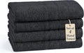 Black Hand Towels for Bathroom by CasaPlatino