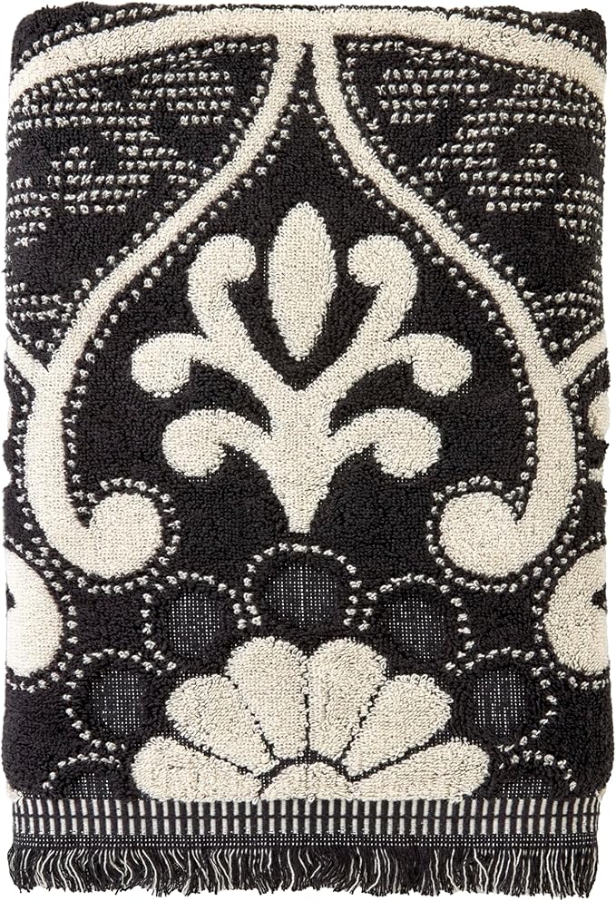 SKL Home Amherst Medallion 100% Cotton Premium Bath Towel, 600 GSM, Soft & by SKLHomebySaturdayKnightLtd