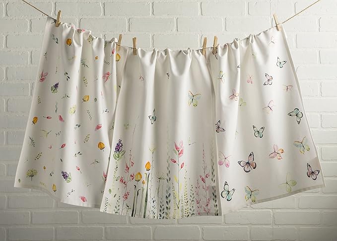 Maison d' Hermine Kitchen Towels Set of 3 100% Cotton 27.50" x 20" Reusable - Image 7