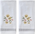 SKL Home by Saturday Knight Ltd. Tossed Flowers Hand Towel by SKLHomebySaturdayKnightLtd