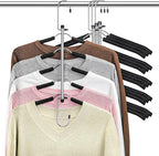 Clothes Hangers Space Saving Shirt Organizer, Non Slip Multi Shirt Hangers by Lomrsiul