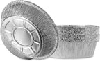 20Plasticpro 7'' Inch Round Tin Foil Pans Disposable Aluminum, Freezer & Oven by PLASTICPRO