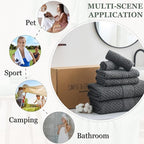 Simple&Opulence 6 Piece Luxury Towel Set, 100% Cotton Bathroom Towels - Image 8