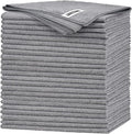 FIXSMITH Grey Microfiber Cleaning Cloth -Pack of 24, Highly Absorbent Cleaning by FIXSMITH