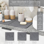 Large Stone Drying Mat with Bamboo Rack | 23.6” x 15.4” Diatomaceous Earth - Image 6