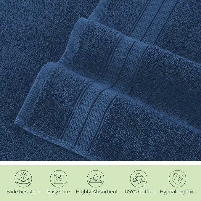 Elegant Comfort Luxury 6-Piece Towel Set, Premium Soft 100% Turkish Cotton - Image 8