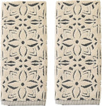 SKL Home Lisbon 100% Cotton Premium 2-Piece Hand Towel Set, 600 GSM, Reversible by SKLHomebySaturdayKnightLtd