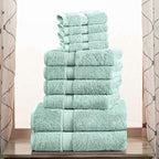 SUPERIOR Egyptian Cotton Pile 10 Piece Towel Set, Includes 2 Bath, 4 Hand - Image 2