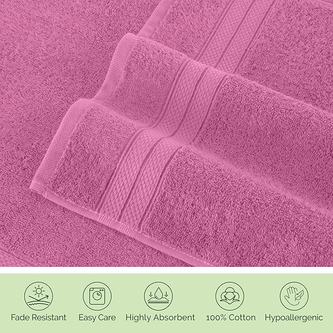 Elegant Comfort Luxury 6-Piece Towel Set, Premium Soft 100% Turkish Cotton - Image 8