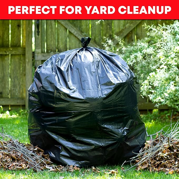 Tasker Contractor Garbage Bags 55 Gallon, 3 Mil Black Contractor Garbage Bag - Image 8