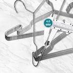 Heavy Duty Metal Hangers with Unique Hook Design Durable & Sturdy Coat Hangers - Image 3