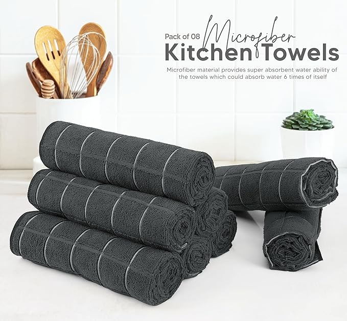 Utopia Towels - Microfiber Kitchen Towels, Super Absorbent 18 x 26 Inches - Image 6