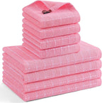 Mordimy 100% Cotton Terrycloth Kitchen Towels and Dishcloths Sets, Soft and by Mordimy