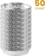 PLASTICPRO 9'' Inch Round Tin Foil Pans Disposable Aluminum, Freezer & Oven Safe - Image 5