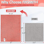 FIXSMITH Red Microfiber Cleaning Cloth -Pack of 8, Highly Absorbent Cleaning - Image 3
