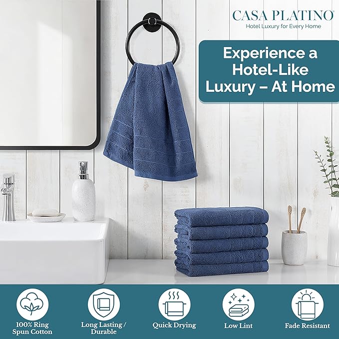 Casa Platino Hand Towels for Bathroom - Image 2