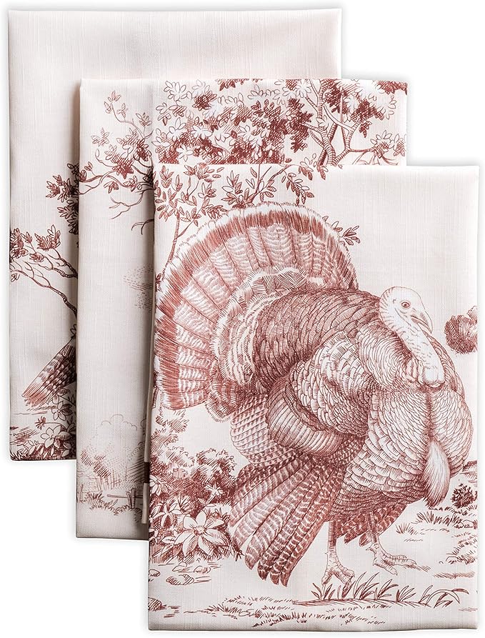 Maison d' Hermine Kitchen Towels Set of 3 100% Cotton 20" x 27.5" Reusable by MaisondHermine