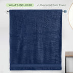 Elegant Comfort Three Line Popcorn Extra Large Luxury Bath Towel - Image 5