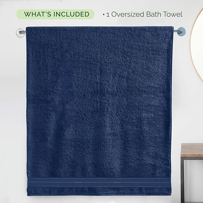 Elegant Comfort Three Line Popcorn Extra Large Luxury Bath Towel - Image 5