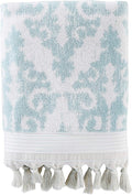 SKL Home Mirage Fringe 100% Turkish Cotton Bath Towel, 54.00" x 28.00" by SKLHomebySaturdayKnightLtd