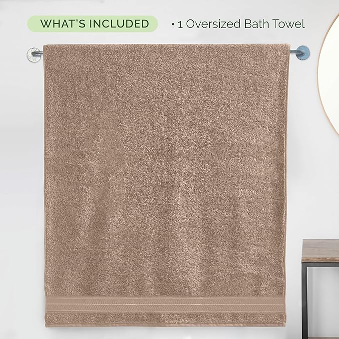 Elegant Comfort Three Line Popcorn Extra Large Luxury Bath Towel - Image 5