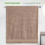 Elegant Comfort Three Line Popcorn Extra Large Luxury Bath Towel - Image 5