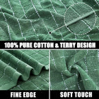 Mordimy 100% Cotton Terry Cloth Dish Cloths, Soft and Absorbent Checkered Dish - Image 2