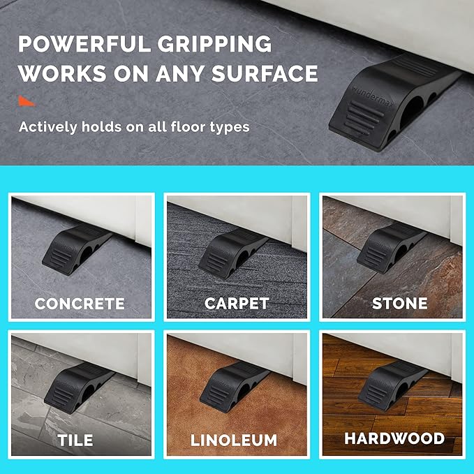 Wundermax Rubber Door Stoppers for Bottom of Door Stop - Image 2