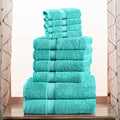 SUPERIOR Egyptian Cotton Pile 10 Piece Towel Set, Includes 2 Bath, 4 Hand by SUPERIOR