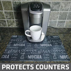 Drymate Coffee Maker Mat, Protects Kitchen Countertops From Spills, Stains & - Image 2