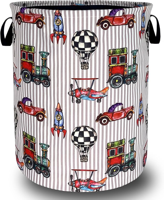 Personalize Cars Printed Laundry Basket Oxford Cloth Foldable Funny Laundry by Unknown