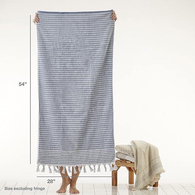 SKL Home Longborough 100% Turkish Cotton Premium Bath Towel, 640 GSM, Soft & - Image 5