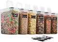 6 Pack Airtight Cereal Food Storage Container by Seseno