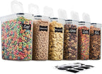 6 Pack Airtight Cereal Food Storage Container by Seseno